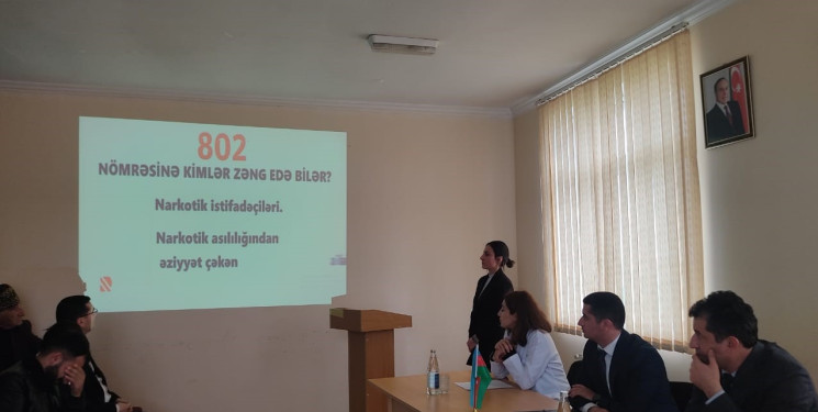 “Narkotiksiz cəmiyyət sağlam gələcək deməkdir” adlı maarifləndirici görüş keçirilib